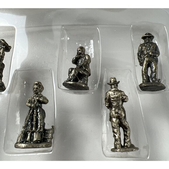The Americana Pewter Collection 6 Figurines Solid Pewter 1993 - Picture 3 of 9